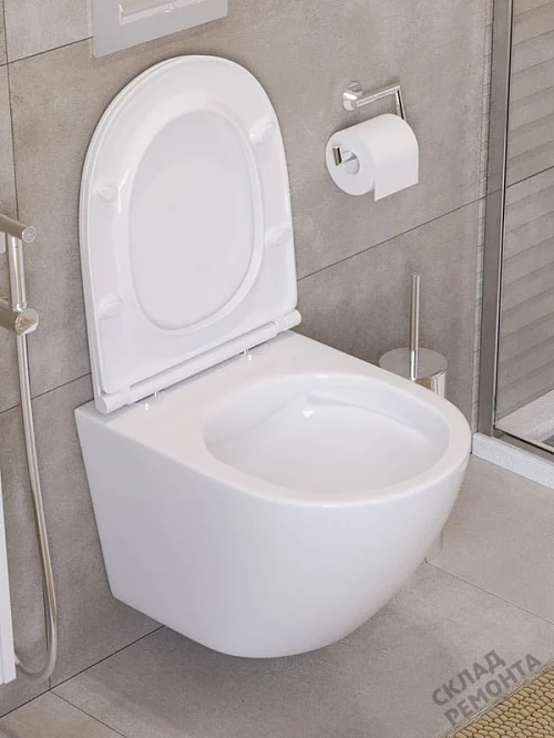 Фото Унитаз подвесной BelBagno Uno BB3105CHR/SC безободковый купить в Ханты-Мансийске: цена, описание, фото. Интернет-магазин 1