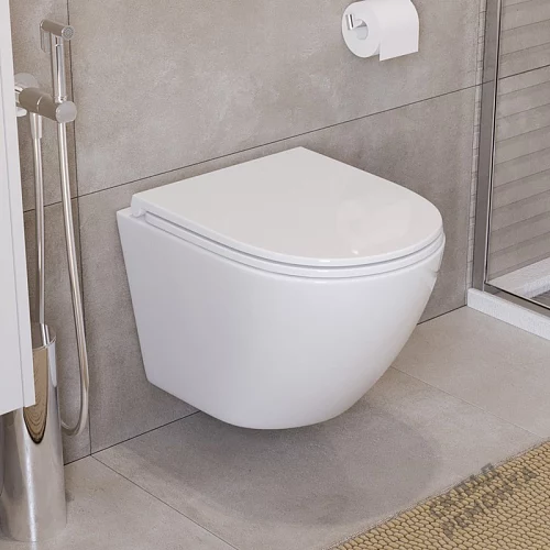 Фото Унитаз подвесной BelBagno Uno BB3105CHR/SC безободковый купить в Ханты-Мансийске: цена, описание, фото. Интернет-магазин 3