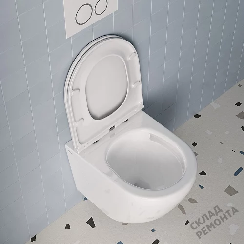 Фото Унитаз подвесной Iddis Blanco Q BLQNDSEI25 безободковый купить в Ханты-Мансийске: цена, описание, фото. Интернет-магазин 4