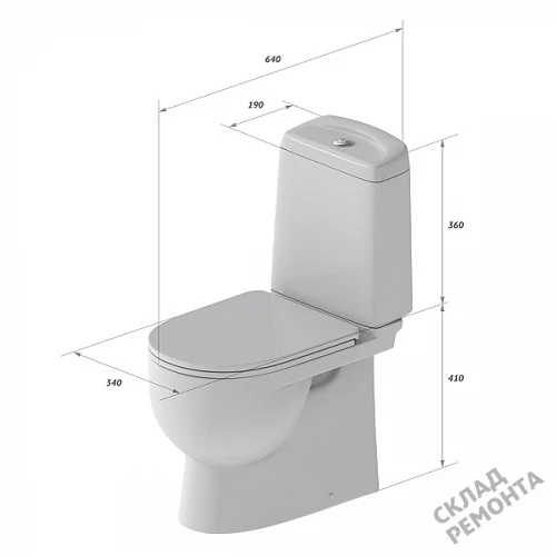 Фото Унитаз компакт напольный Sanita Luxe Best DМ BSTSLCC04020522 купить в Ханты-Мансийске: цена, описание, фото. Интернет-магазин 2