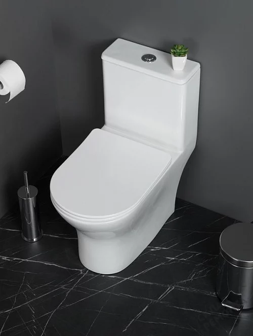 Фото Унитаз моноблок BelBagno Lounge BB8618CPR-MN/SC безободковый купить в Ханты-Мансийске: цена, описание, фото. Интернет-магазин 1