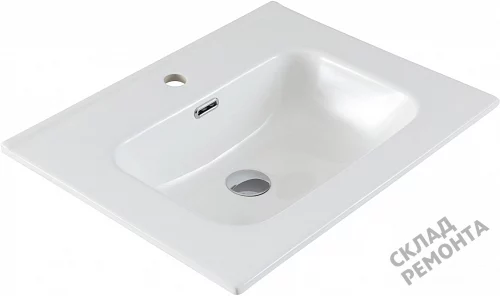 Фото Раковина на тумбу Aquanet Flat 60 (254363), 61 см купить в Ханты-Мансийске: цена, описание, фото. Интернет-магазин 3