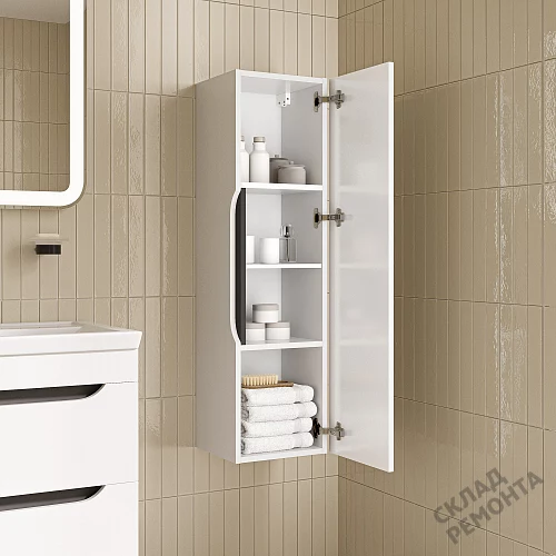 Фото Пенал подвесной Iddis Ray RAY30W0i97, белый купить в Ханты-Мансийске: цена, описание, фото. Интернет-магазин 2