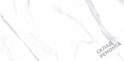 Фото Керамогранит матовый Steppe Ceramics Statuario White белый 600*1200*10 – купить в Ханты-Мансийске: цена, описание, фото. Интернет-магазин 1